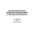 Cover: Strategic Health Planning - Praeger Publishers Inc