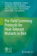 Cover: Pre-Field Screening Protocols for Heat-Tolerant Mutants in Rice - Springer