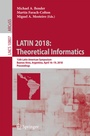 Cover: LATIN 2018: Theoretical Informatics - Springer