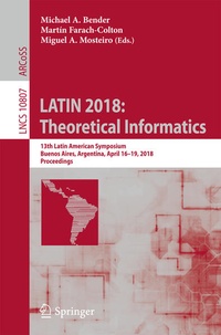 Enlarge image Cover: LATIN 2018: Theoretical Informatics - Springer