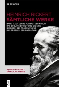 Abbildung von: Zur Lehre von der Definition. Das Eine, die Einheit und die Eins. Die Logik des Prädikats und das Problem der Ontologie - De Gruyter