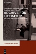 Cover: Archive f&uuml;r Literatur - De Gruyter