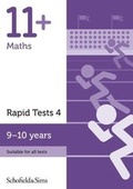 Cover: 11+ Maths Rapid Tests Book 4: Year 5, Ages 9-10 - Schofield & Sims Ltd