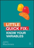 Cover: Know Your Variables - SAGE Publications Ltd