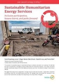 Cover: Sustainable Humanitarian Energy Services - Practical Action Publishing
