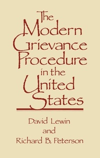 Abbildung von: The Modern Grievance Procedure in the United States - Praeger Publishers Inc