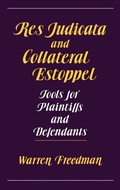 Bild: Res Judicata and Collateral Estoppel - Praeger Publishers Inc