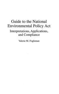 Bild: Guide to the National Environmental Policy Act - Praeger Publishers Inc