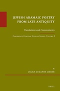 Cover: Jewish Aramaic Poetry from Late Antiquity - Brill