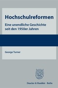 Cover: Hochschulreformen. - Duncker & Humblot