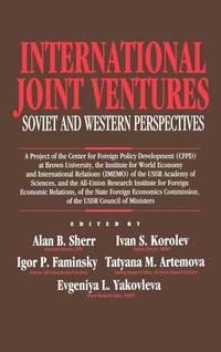 Abbildung von: International Joint Ventures - Praeger Publishers Inc