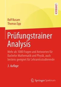 Abbildung von: Prüfungstrainer Analysis - Springer Spektrum