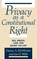 Bild: Privacy as a Constitutional Right - Praeger Publishers Inc