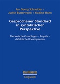 Cover: Gesprochener Standard in syntaktischer Perspektive - Stauffenburg
