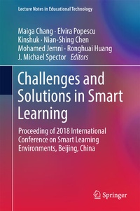 Enlarge image Cover: Challenges and Solutions in Smart Learning - Springer