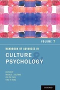 Cover: Handbook of Advances in Culture and Psychology, Volume 7 - OUP eBook
