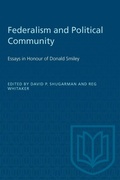 Cover: Federalism and Political Community - Broadview Press Ltd