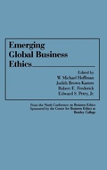 Cover: Emerging Global Business Ethics - Praeger Publishers Inc