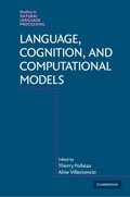 Cover: Language, Cognition, and Computational Models - Cambridge University Press