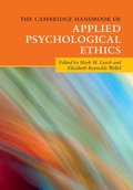 Cover: The Cambridge Handbook of Applied Psychological Ethics - Cambridge University Press