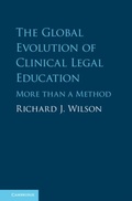 Bild: The Global Evolution of Clinical Legal Education - Cambridge University Press