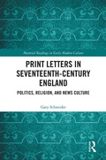 Cover: Print Letters in Seventeenth-Century England - Routledge