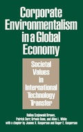 Cover: Corporate Environmentalism in a Global Economy - Praeger Publishers Inc