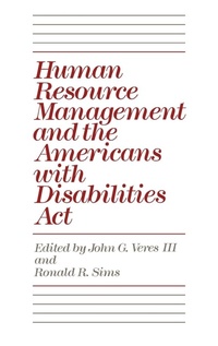 Abbildung von: Human Resource Management and the Americans with Disabilities Act - Praeger Publishers Inc