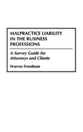 Bild: Malpractice Liability in the Business Professions - Praeger Publishers Inc