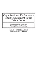 Cover: Organizational Performance and Measurement in the Public Sector - Praeger Publishers Inc
