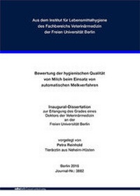 Abbildung von: Bewertung der hygienischen Qualität von Milch beim Einsatz von automatischen Melkverfahren - Mensch & Buch