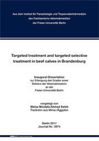 Abbildung von: Targeted treatment and targeted selective treatment in beef calves in Brandenburg - Mensch & Buch