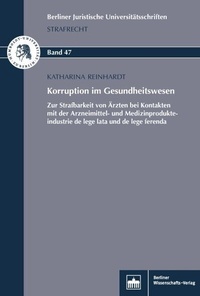 Abbildung von: Korruption im Gesundheitswesen - Berliner Wissenschafts-Verlag