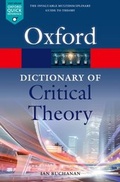 Cover: A Dictionary of Critical Theory - OUP eBook