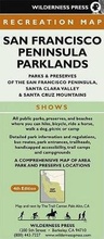 Cover: Map San Francisco Peninsula Parklands - Wilderness Press