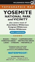 Cover: Map Yosemite National Park and Vicinity - Wilderness Press
