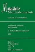 Cover: Monatshefte/Max Kade Institute - Max Kade Institute for German-American Studies,U.S.