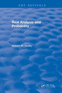 Abbildung von: Real Analysis and Probability - Chapman & Hall/CRC