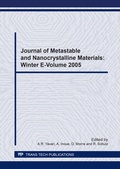 Cover: Journal of Metastable and Nanocrystalline Materials: Winter e-volume 2005 - Trans Tech Publications Ltd