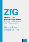 Cover: ZfG Zeitschrift f&uuml;r Grundschulforschung. Bildung im Elementar und Primarbereich - Verlag Julius Klinkhardt