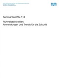 Cover: R&uuml;hrreibschwei&szlig;en: Anwendungen und Trends f&uuml;r die Zukunft - utzverlag