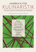 Cover: Jahrbuch f&uuml;r Kulinaristik, Bd 1, 2017 - Iudicium Verlag GmbH
