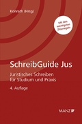 Cover: SchreibGuide Jus - Manz