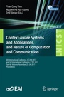 Cover: Context-Aware Systems and Applications, and Nature of Computation and Communication - Springer