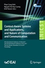Cover: Context-Aware Systems and Applications, and Nature of Computation and Communication - Springer