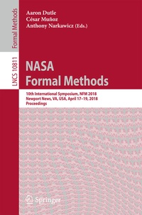 Enlarge image Cover: NASA Formal Methods - Springer