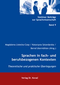 Abbildung von: Sprachen in fach- und berufsbezogenen Kontexten - Kovac, Dr. Verlag