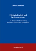 Bild: Politische Freiheit und Verfassungsschutz - Kovac, Dr. Verlag