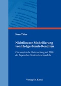 Cover: Nichtlineare Modellierung von Hedge-Fonds-Renditen - Kovac, Dr. Verlag