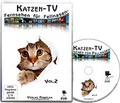 Cover: Katzen-TV - Fernsehen f&uuml;r Fellnasen - Vol. 2 - Der ultimative Katzenspa&szlig;! Das Geschenk f&uuml;r Katzen - Video f&uuml;r Katzen - Hawelka, Uwe